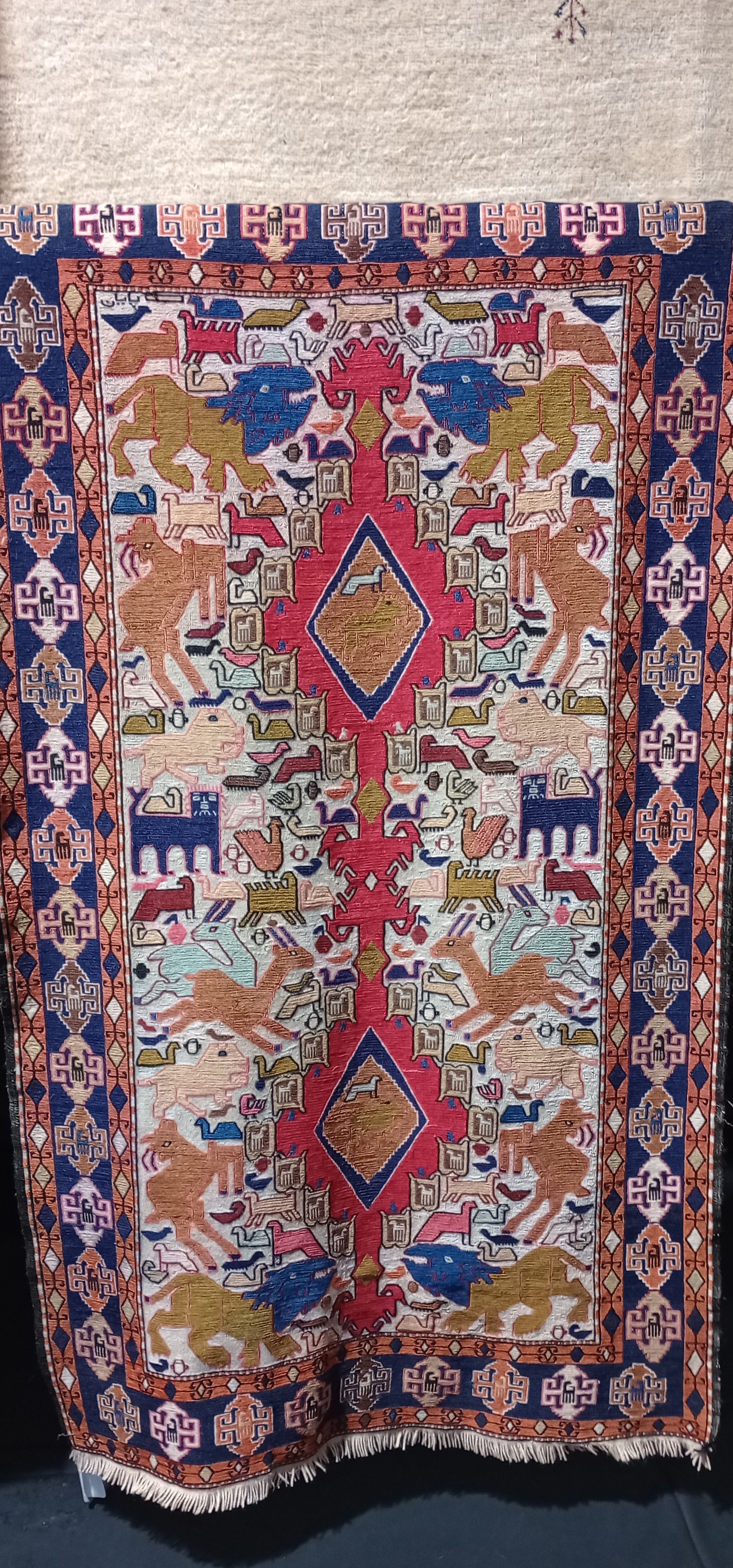 Soumak Rug Ready for Customer