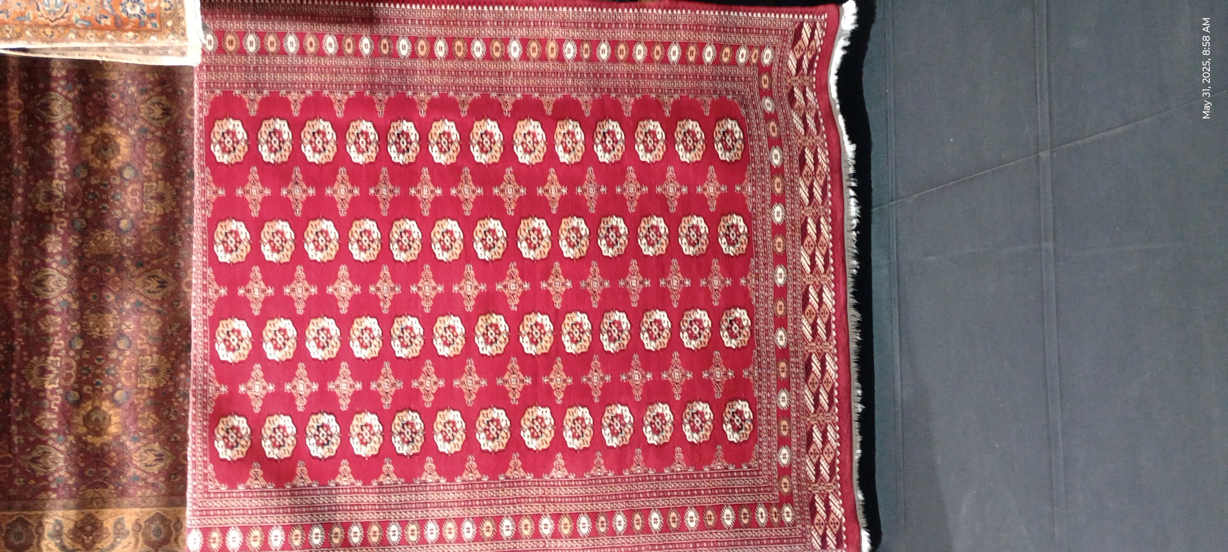 Bokhara Rug Drying
