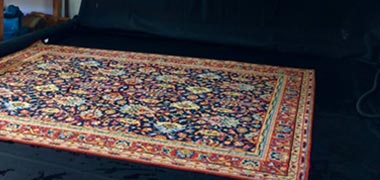 preparing rug