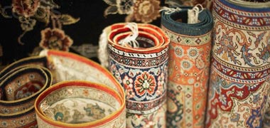 rolled rug ready for delivery